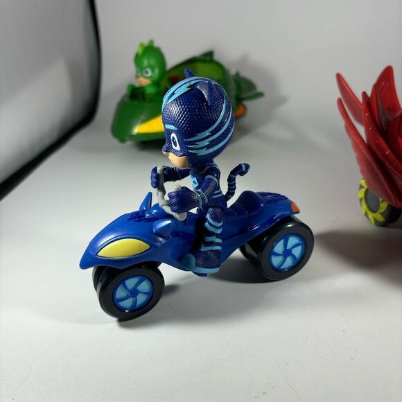 PJ Masks Vehicle & Figure Lot Owlette‎ Gekko - Picture 4 of 7